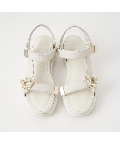 「+diana」 フラットサンダル 24.0cm ブラック レディース_画像6