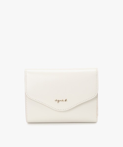 agnes b.（アニエスベー） 財布 レザー 三つ折り ウォレット ”ava