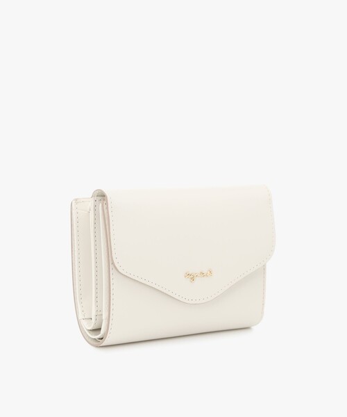 agnes b.（アニエスベー） 財布 レザー 三つ折り ウォレット ”ava