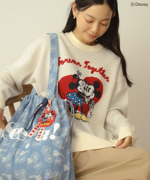 Disney（ディズニー） トートバッグ ミッキー＆フレンズ/花柄デニム