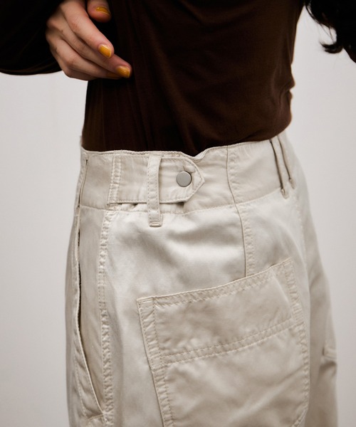 未使用toh design works. anemoneエッグパンツ/ベージュ系 ADAM ET ROPE'（アダムエロペ） パンツ ピグメントダイエッグパンツ