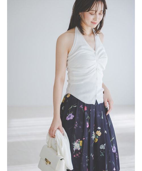 【極美品】snidel スナイデル フレアプリントスカート　花柄　25SS SNIDEL（スナイデル） スカート フローラルプリントフレアスカート