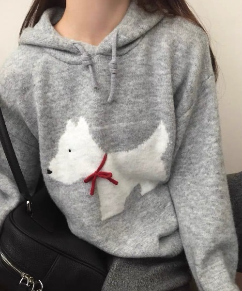 「GEMEDA」 長袖ニット M ネイビー レディース_画像9