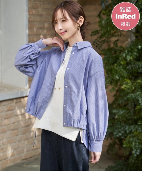 ikka（イッカ） ブラウス シャツ 「雑誌InRed4月号掲載」ドロ