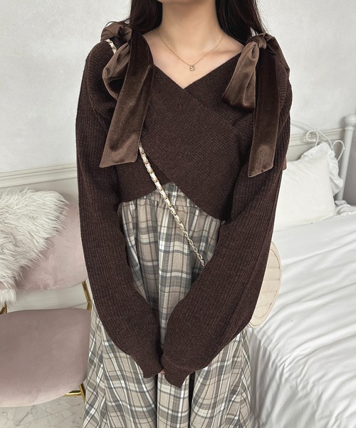 「apres jour」 キャミソールワンピース X-LARGE ボルドー レディース_画像7