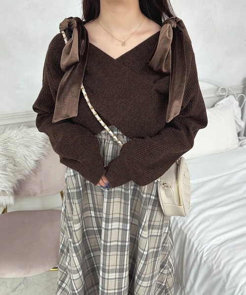 「apres jour」 キャミソールワンピース X-LARGE ボルドー レディース_画像8
