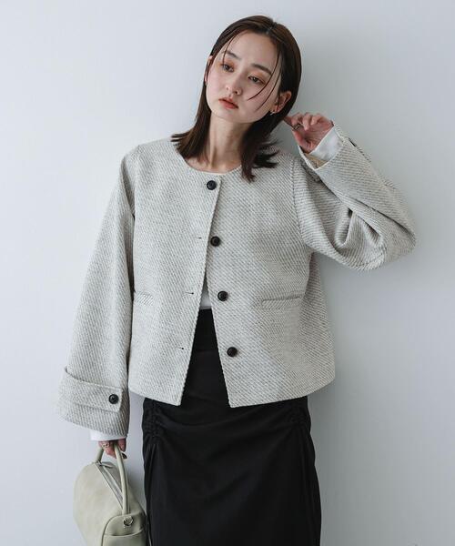 SENSE OF PLACE by URBAN RESEARCH ジャケット ノーカラージャケット