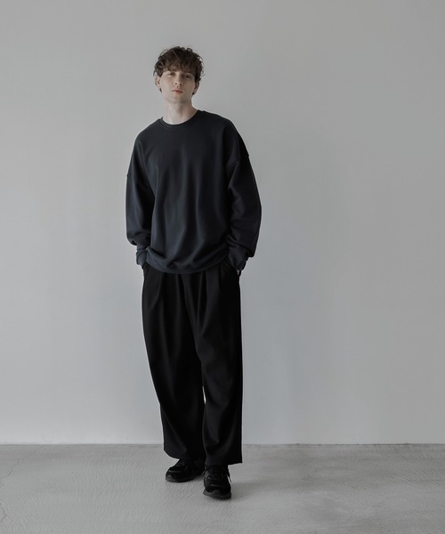 「remer」 スウェットカットソー SMALL ブラック メンズ_画像9