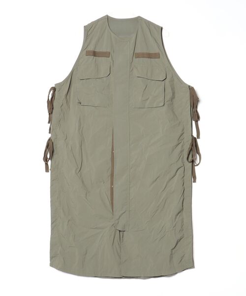 「BEAMS BOY」 ノースリーブワンピース ONE SIZE オリーブ レディース