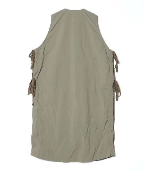 「BEAMS BOY」 ノースリーブワンピース ONE SIZE オリーブ レディースの画像