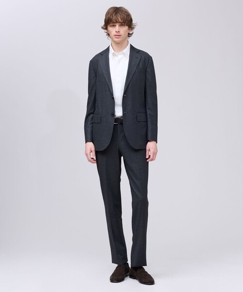 スラックス 夏に嬉しい6つの高機能「J.PRESS-POOL WOOL」「セットアップ対応」ジャージーセットアップ スラックス メンズの画像