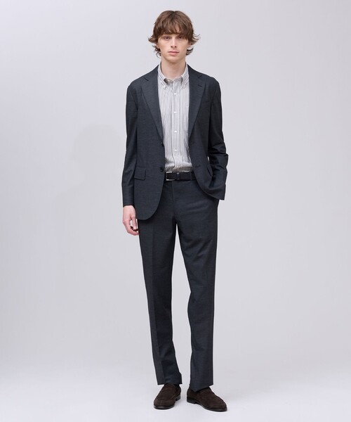 スラックス 夏に嬉しい6つの高機能「J.PRESS-POOL WOOL」「セットアップ対応」ジャージーセットアップ スラックス メンズの画像