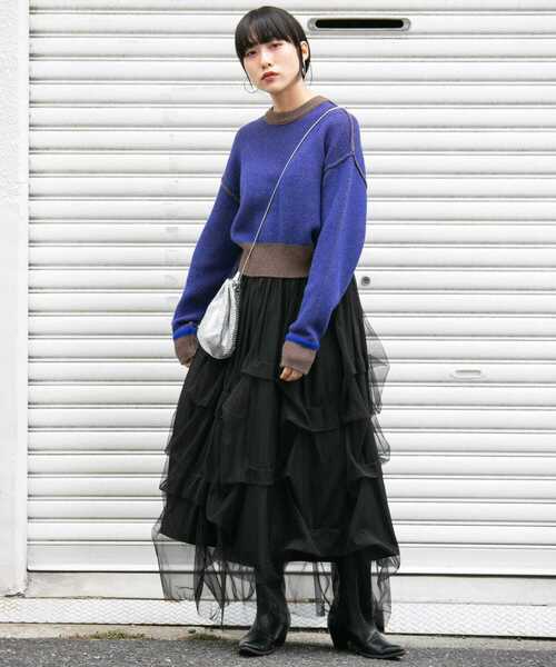 「KBF」 長袖ニット ONE ピンク系その他 レディース_画像5