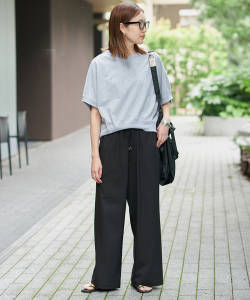 SLOBE IENA（スローブイエナ） パンツ ツイルストレッチイージーパンツ