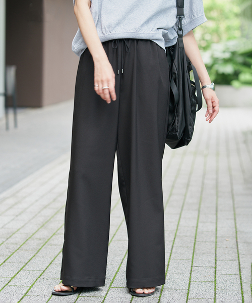 SLOBE IENA（スローブイエナ） パンツ ツイルストレッチイージーパンツ