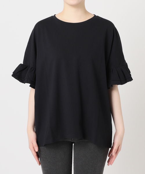 tシャツ 「追加」コットンダブルフリルTEE レディースの画像