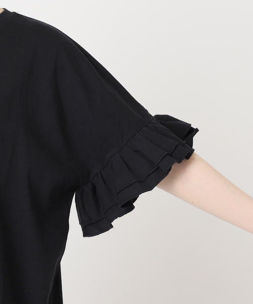 tシャツ 「追加」コットンダブルフリルTEE レディースの画像