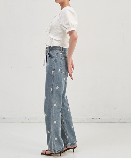 「paravion」 デニムパンツ MEDIUM ブルー レディース_画像6