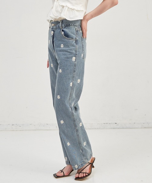 「paravion」 デニムパンツ MEDIUM ブルー レディース_画像9