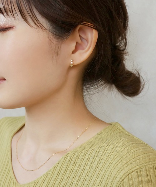 「TAKE-UP」 ピアス(両耳用) FREE イエローゴールド レディース_画像6