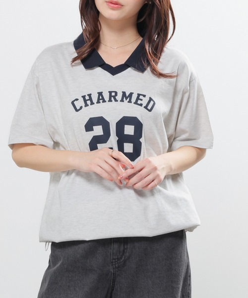 houseonthehillレディースtシャツ Honeys（ハニーズ） tシャツ 半袖 「UVカット」衿付Tシャツ