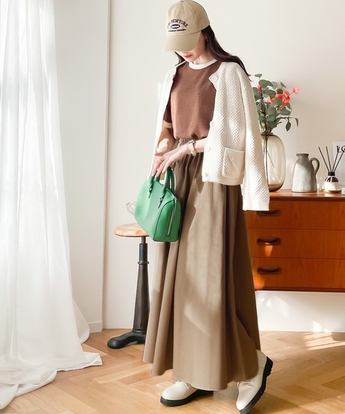 「Java」 ロングスカート X-LARGE ベージュ レディース_画像8