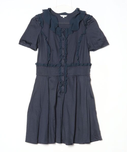 TO BE CHIC　ネイビー系　半袖ワンピース　Mサイズ TO BE CHIC（トゥー ビー シック） 半袖ワンピース 2 ネイビー