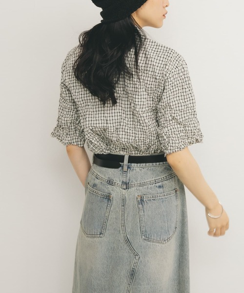 「KBF」 半袖シャツ ONE ホワイト レディース_画像4