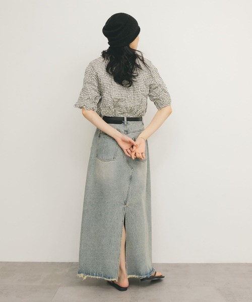 「KBF」 半袖シャツ ONE ホワイト レディース_画像5