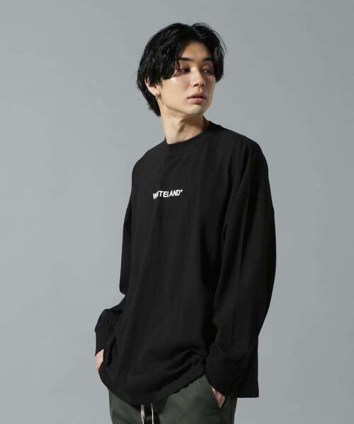 「WHITELAND」 長袖Tシャツ SMALL ホワイト メンズ_画像3