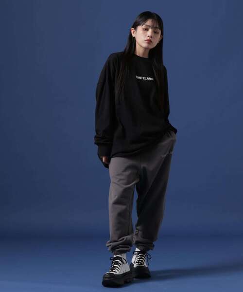 「WHITELAND」 長袖Tシャツ SMALL ホワイト メンズ_画像9