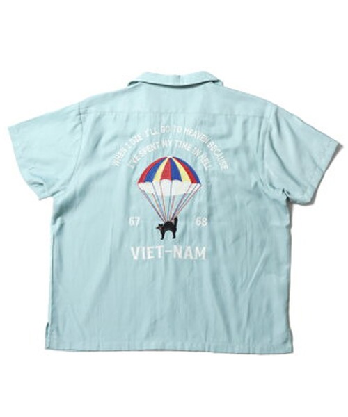 HOUSTON（ヒューストン） シャツ 半袖 スーベニアシャツ (VIETNAM