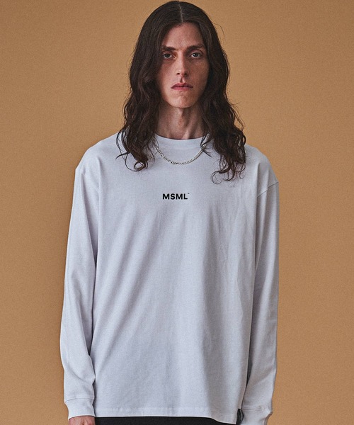 「MSML」 長袖Tシャツ M ホワイト メンズ_画像2