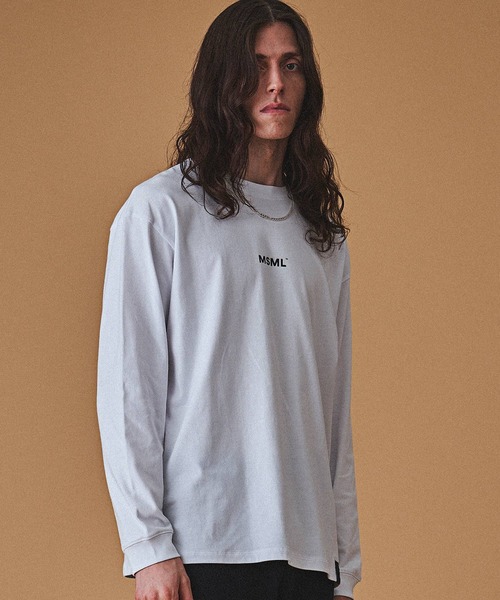 「MSML」 長袖Tシャツ M ホワイト メンズ_画像6