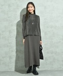 ワンピース シャギーニットセットワンピースの詳細画像3