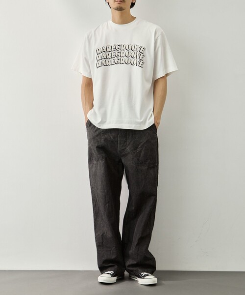 スラックス 「orSlow/オアスロウ」WWII 40S U.S NAVY SUMI COATED LINEN UTILITY TROUSERS メンズの画像