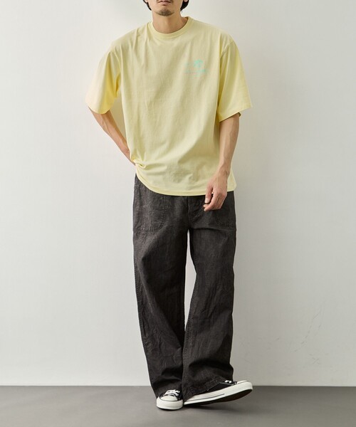 スラックス 「orSlow/オアスロウ」WWII 40S U.S NAVY SUMI COATED LINEN UTILITY TROUSERS メンズの画像