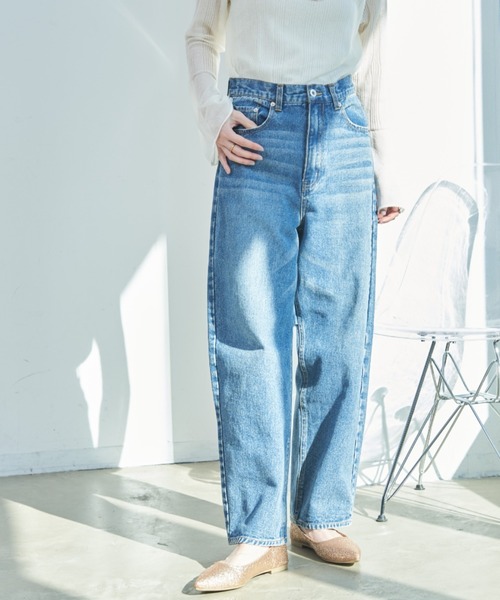「Shelly island」 デニムパンツ M ホワイト レディース_画像4