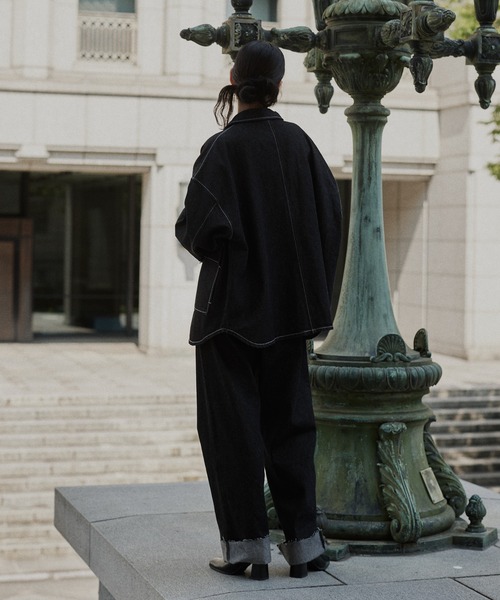 「hellam」 デニムパンツ SMALL ブラック レディース_画像2