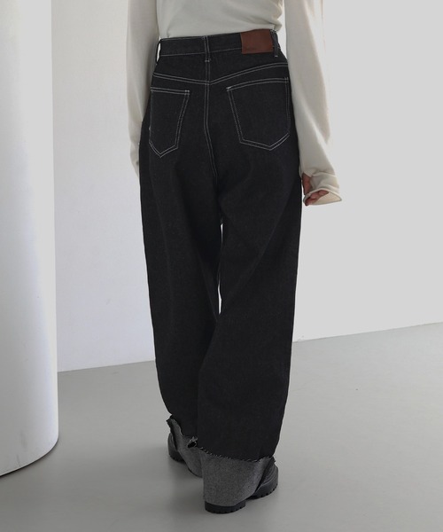「hellam」 デニムパンツ SMALL ブラック レディース_画像3