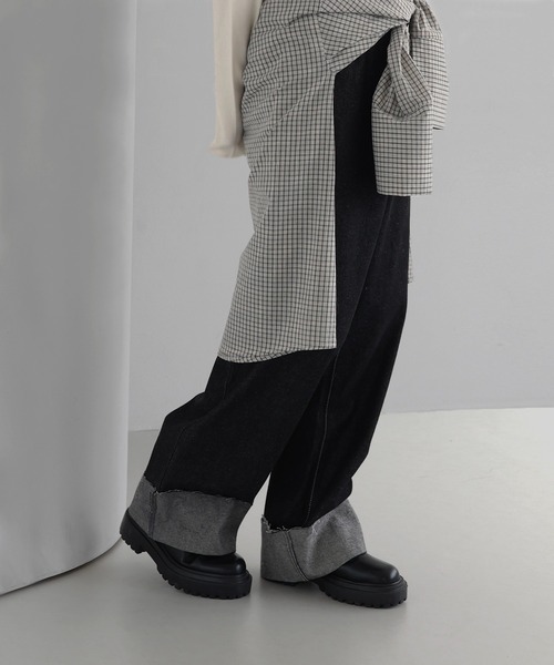 「hellam」 デニムパンツ SMALL ブラック レディース_画像7