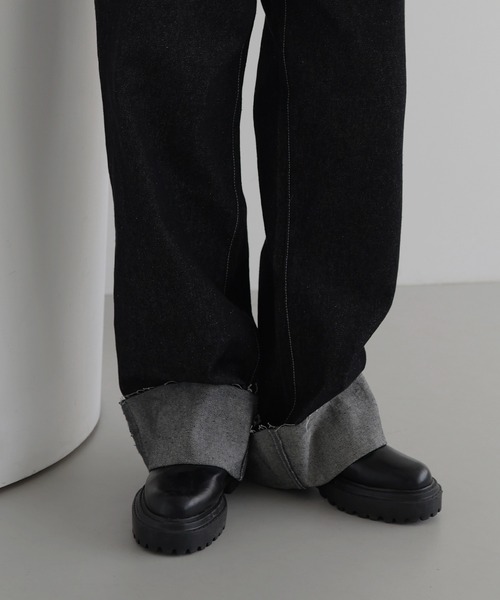 「hellam」 デニムパンツ SMALL ブラック レディース_画像9