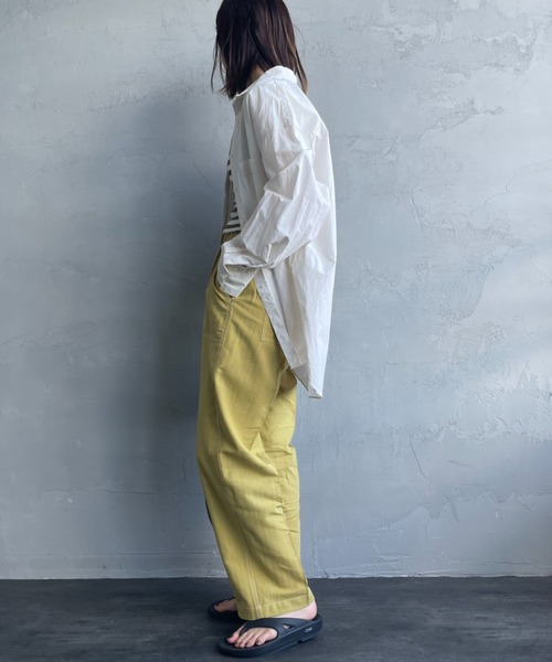 「UNIVERSAL OVERALL」 イージーパンツ S ネイビー レディース_画像4