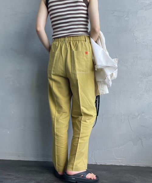 「UNIVERSAL OVERALL」 イージーパンツ S ネイビー レディース_画像8