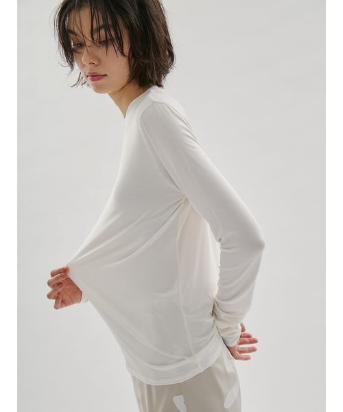 「emmi」 長袖カットソー ONE SIZE ホワイト レディース_画像6