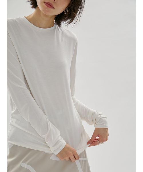 「emmi」 長袖カットソー ONE SIZE ホワイト レディース_画像7