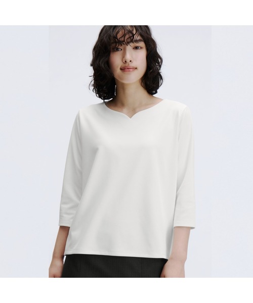 「AOYAMA」 「ANCHOR 」半袖カットソー L ホワイト レディース_画像5