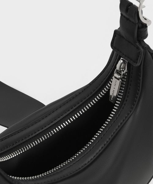 「CHARLES & KEITH」 2WAYバッグ S スミクロ レディース_画像9