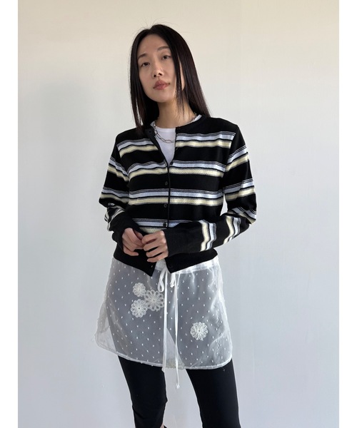 「Didot.showroom」 ニットカーディガン FREE クリーム レディース_画像3
