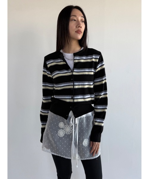 「Didot.showroom」 ニットカーディガン FREE クリーム レディース_画像4